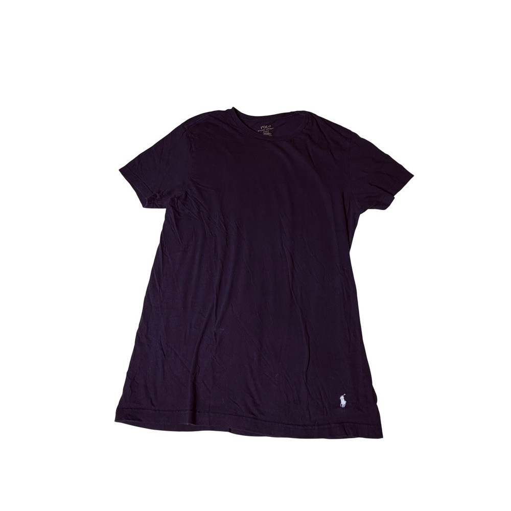 Polo Ralph Lauren T-Shirt Mens Medium Navy Blue Excellent Classic Fit Crewneck